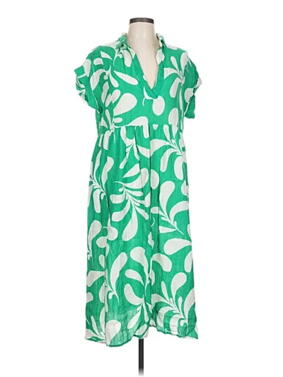 Pre-owned Umgee Casual Dress In Green