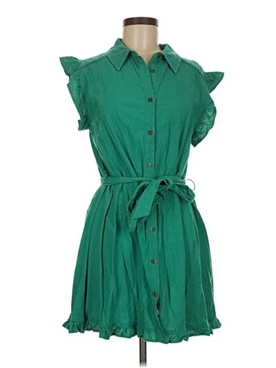 Pre-owned Umgee Casual Dress In Green