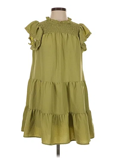 Pre-owned Umgee Casual Dress In Green