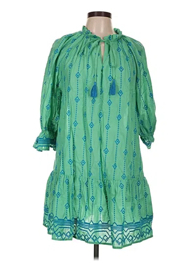 Pre-owned Umgee Casual Dress In Green