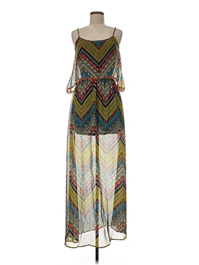 Pre-owned Umgee Casual Dress In Green