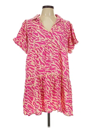 Pre-owned Umgee Casual Dress In Pink