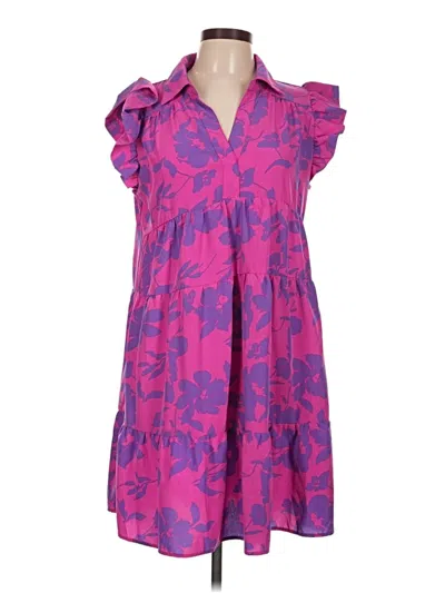 Pre-owned Umgee Casual Dress In Purple