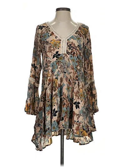 Pre-owned Umgee Casual Dress In Tan