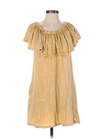 Pre-owned Umgee Casual Dress In Tan