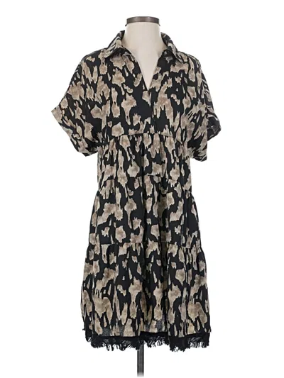 Pre-owned Umgee Casual Dress In Tan