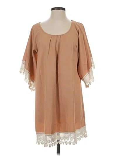 Pre-owned Umgee Casual Dress In Tan