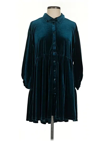 Pre-owned Umgee Casual Dress In Teal