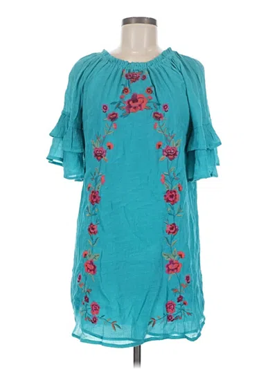 Pre-owned Umgee Casual Dress In Teal