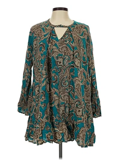 Pre-owned Umgee Casual Dress In Teal
