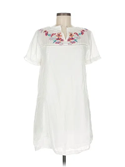 Pre-owned Umgee Casual Dress In White