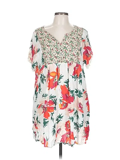 Pre-owned Umgee Casual Dress In White