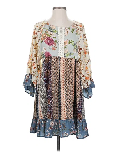 Pre-owned Umgee Casual Dress In White