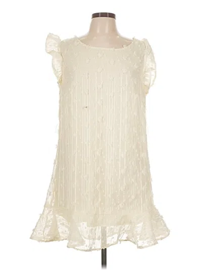 Pre-owned Umgee Casual Dress In White
