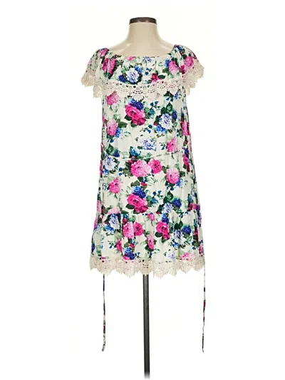 Pre-owned Umgee Casual Dress In White