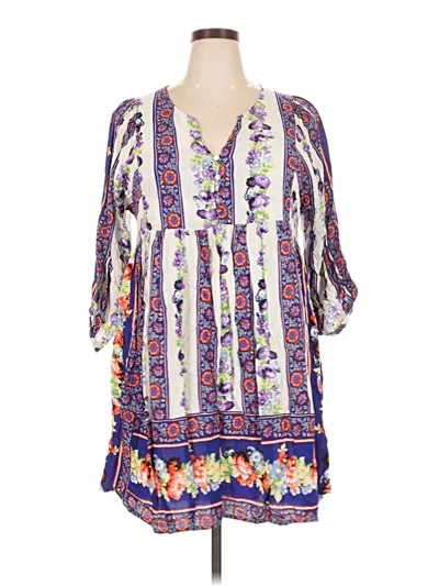 Pre-owned Umgee Casual Dress In White