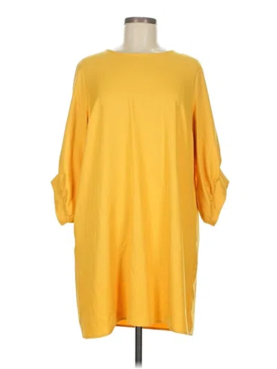 Pre-owned Umgee Casual Dress In Yellow