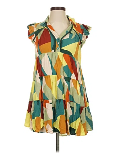 Pre-owned Umgee Casual Dress In Yellow