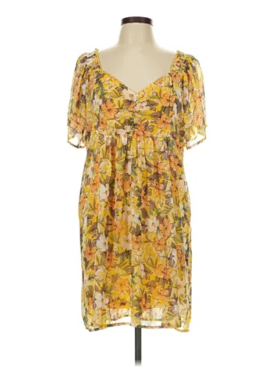 Pre-owned Umgee Casual Dress In Yellow