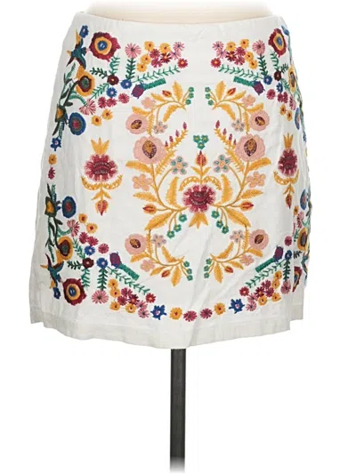 Pre-owned Umgee Casual Skirt In Ivory
