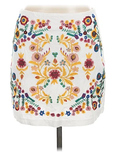 Pre-owned Umgee Casual Skirt In Ivory