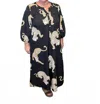 Umgee Cheetah Midi Dress In Black In Black