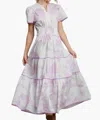 Umgee Chloe Tiered Maxi Dress In Lavender
