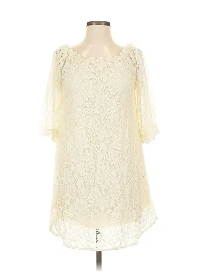 Pre-owned Umgee Cocktail Dress In White