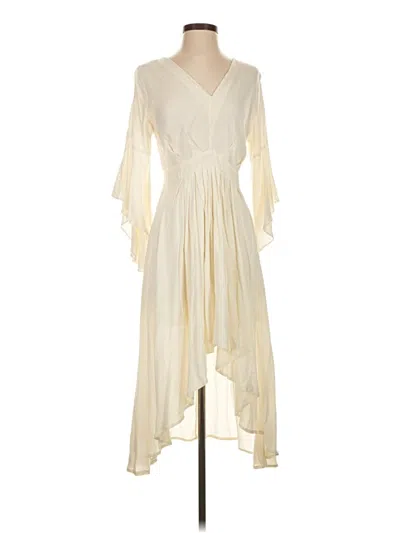 Pre-owned Umgee Cocktail Dress In White