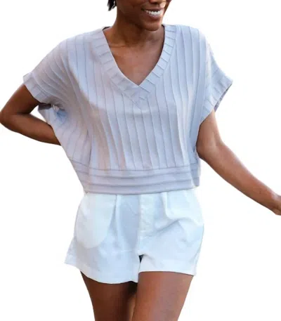 Umgee Crop Til You Drop Top In Cool Grey