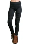 Umgee High Waist Distressed Jeggings In Black In Black