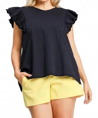 Umgee I Know I Probably Need You Top - Plus In Navy In Blue