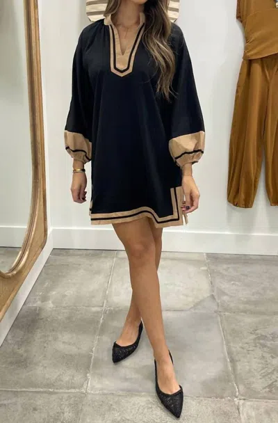 Umgee Jamie Mini Dress In Black
