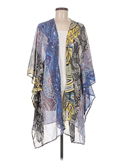 Pre-owned Umgee Kimono In Blue
