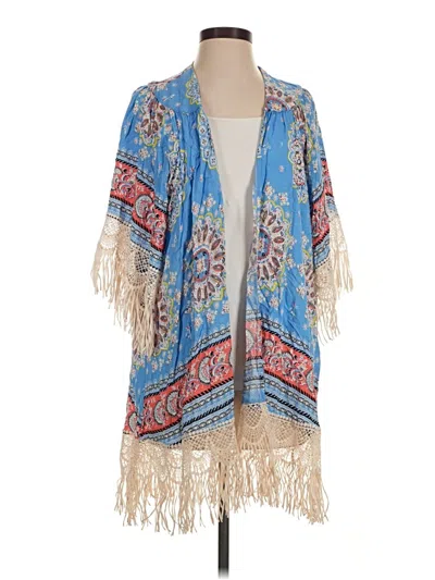 Pre-owned Umgee Kimono In Blue