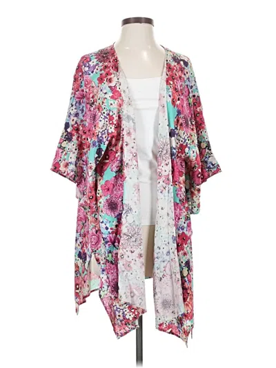 Pre-owned Umgee Kimono In Pink