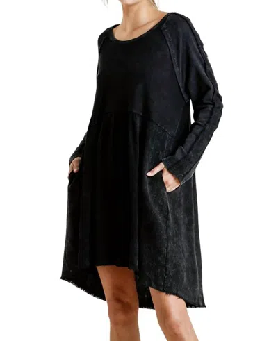 Umgee Let's Get The Party Started Dress In Black