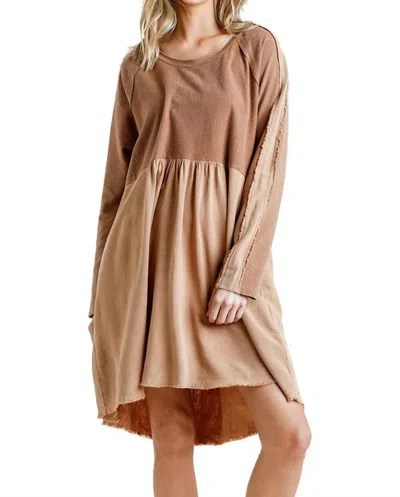 Umgee Let's Get The Party Started Dress In Bronze In Gold