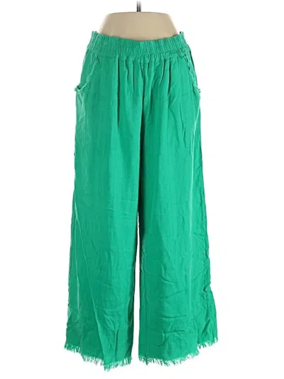 Pre-owned Umgee Linen Pants In Green