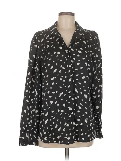 Pre-owned Umgee Long Sleeve Blouse In Black