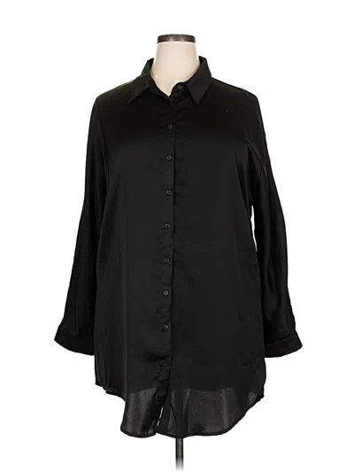 Pre-owned Umgee Long Sleeve Blouse In Black
