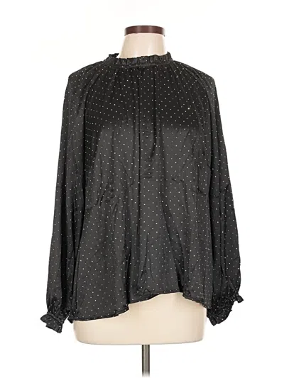 Pre-owned Umgee Long Sleeve Blouse In Black