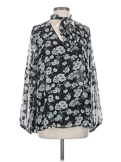 Pre-owned Umgee Long Sleeve Blouse In Black