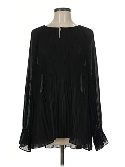 Pre-owned Umgee Long Sleeve Blouse In Black