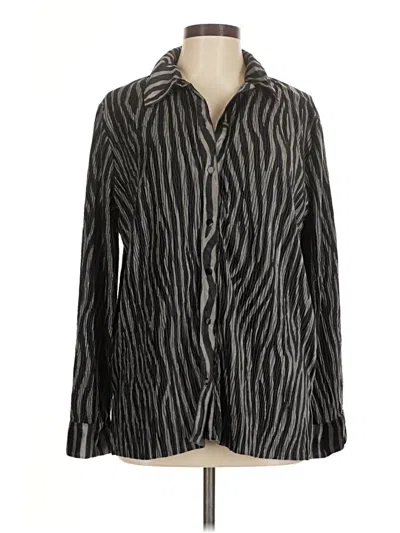 Pre-owned Umgee Long Sleeve Blouse In Black