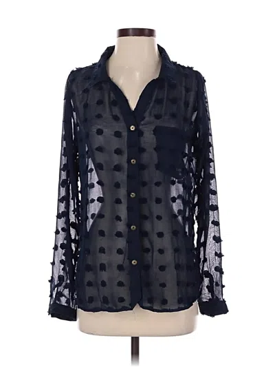 Pre-owned Umgee Long Sleeve Blouse In Black