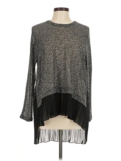 Pre-owned Umgee Long Sleeve Blouse In Gray