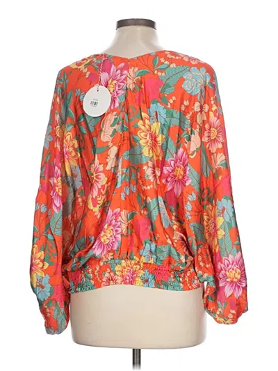 Umgee Long Sleeve Blouse In Orange