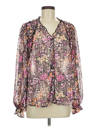 Pre-owned Umgee Long Sleeve Blouse In Purple