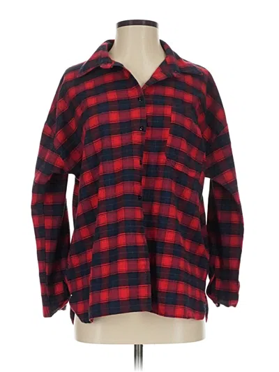 Pre-owned Umgee Long Sleeve Blouse In Red